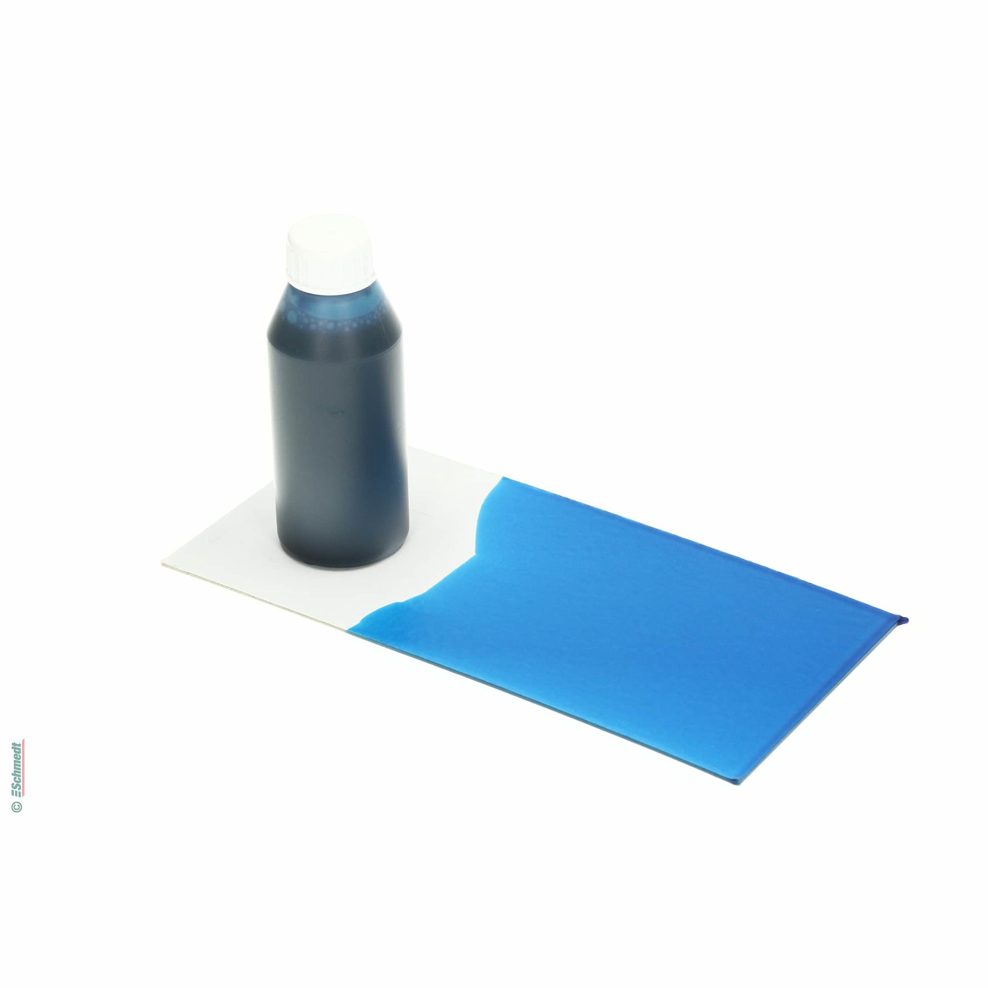 Pintura para cola - Color azul oscuro - Contenido Botella / 100 ml - para darle color a las colas de dispersión como, por ejemplo, cola para... - imagen-1