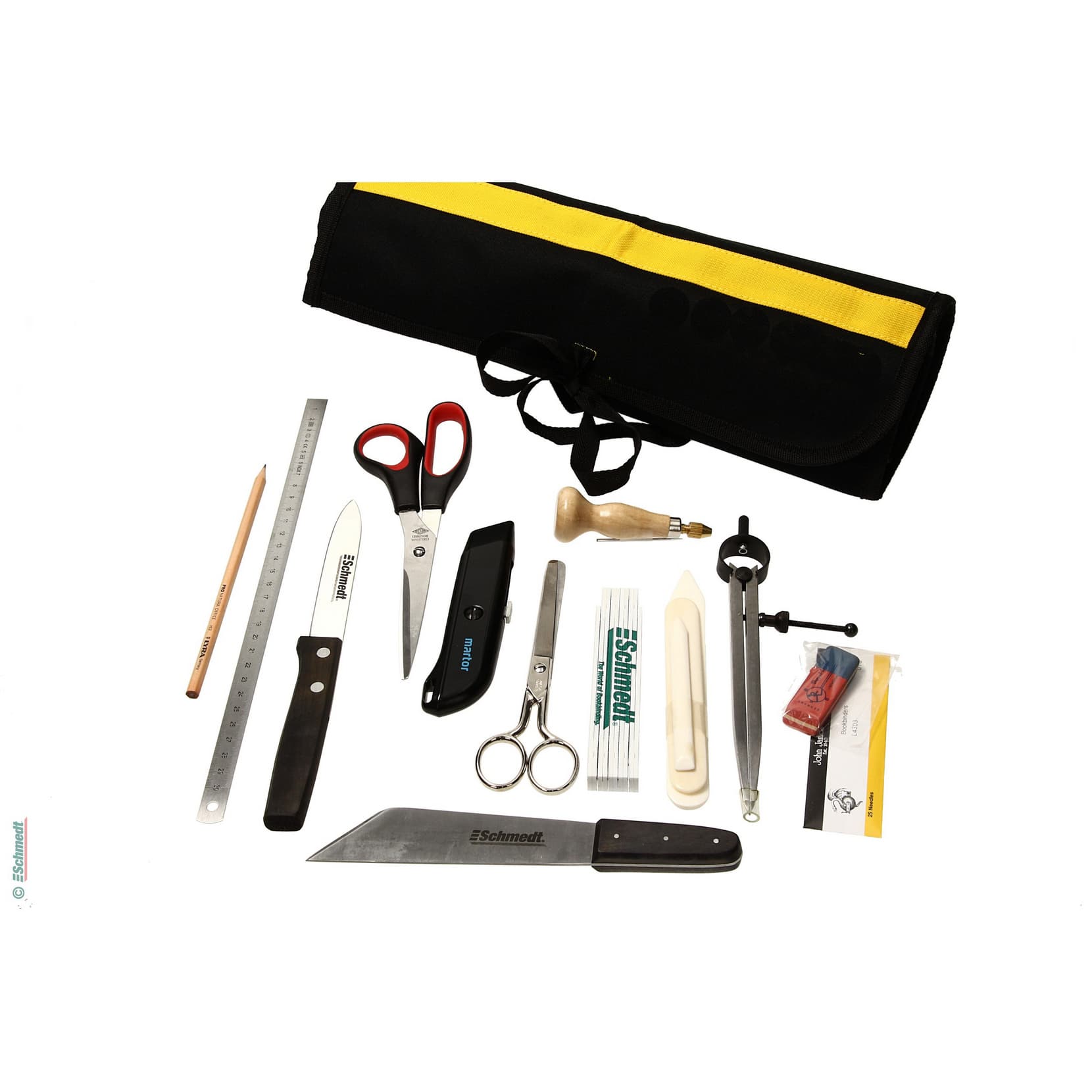 Estuche con herramientas - completo con 15 piezas - equipo básico de herramientas generales para la encuadernación; por ejemplo, para aprend... - imagen-1