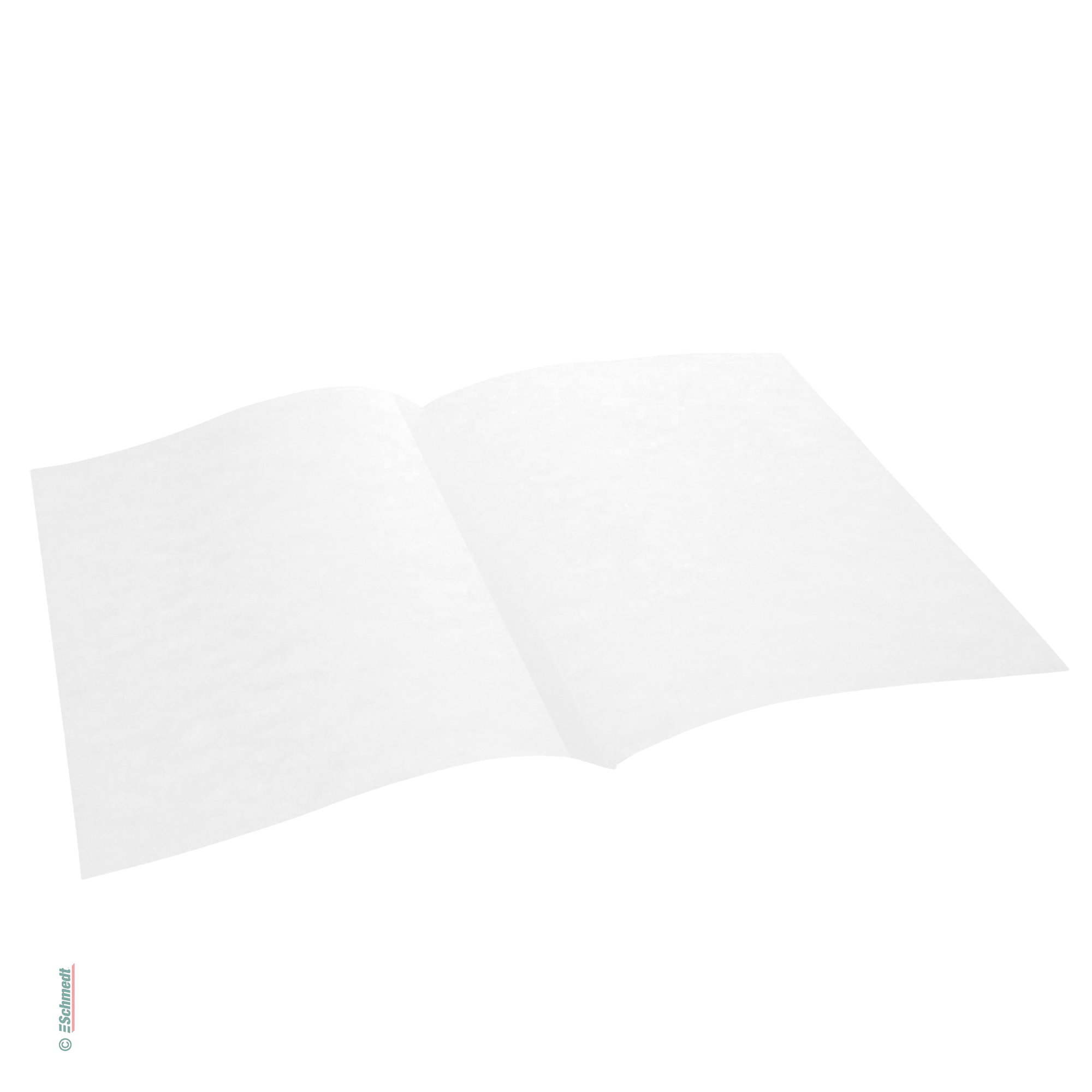 PräziTab - tabbed endsheets - Colour bright white - Format DIN A4 portrait - for the production of book blocks with endsheets for hardcover ...