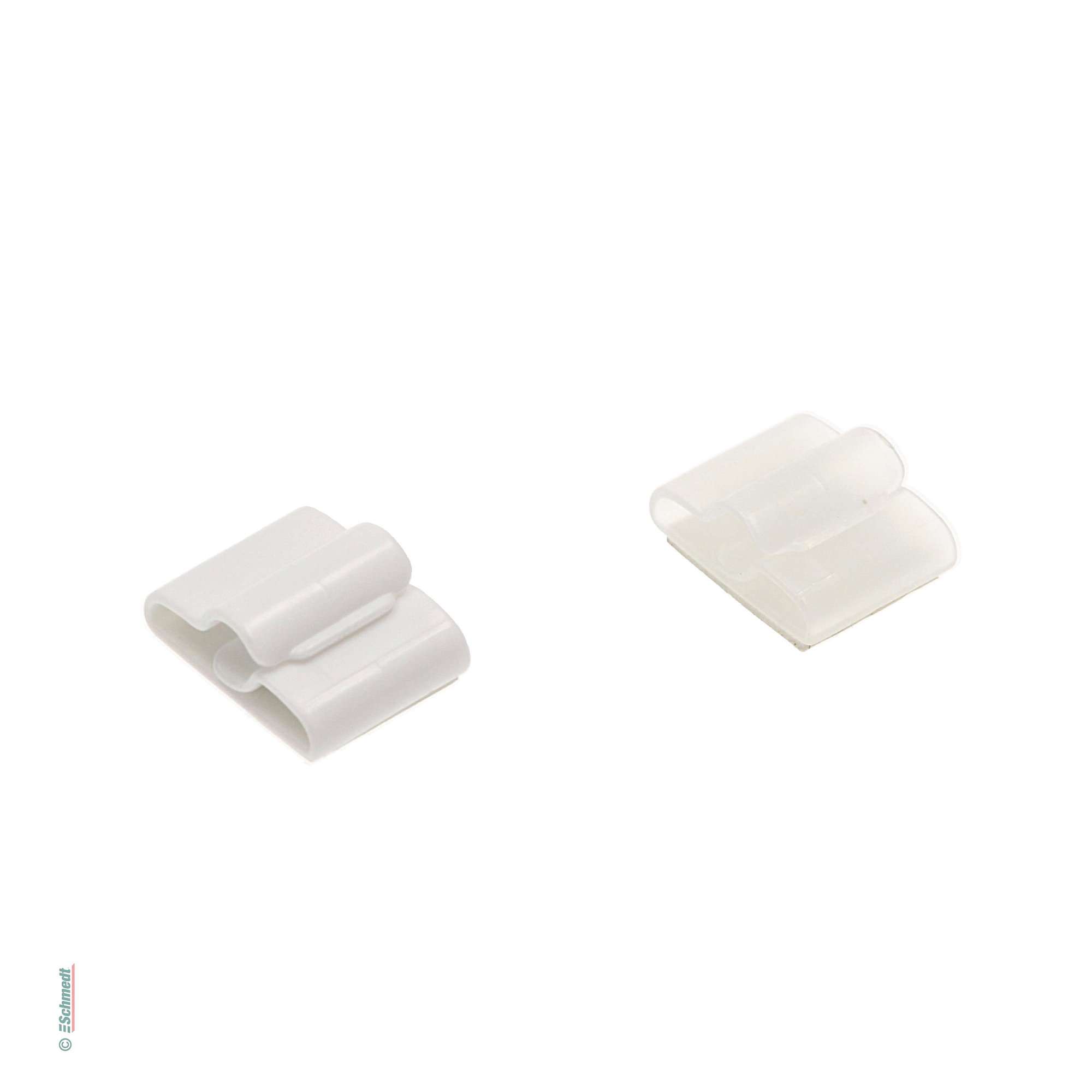 Fixateur pour crayons, autocollant - Format: 20 x 25 mm / Hauteur: 13 mm - pour monter un stylo dans agendas, bloc-notes etc....