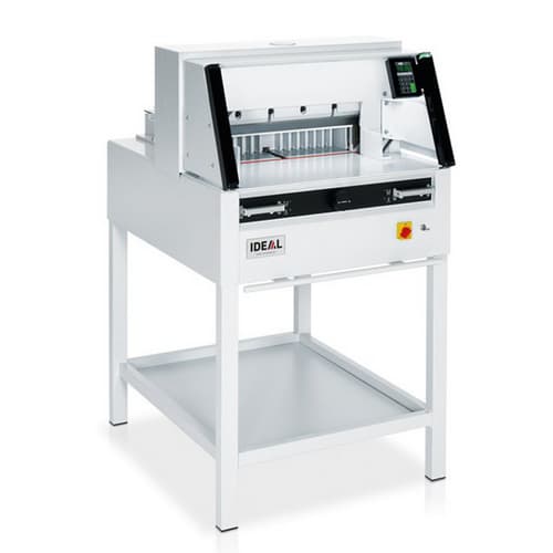 IDEAL Electro-mechanical guillotine | Floor-standing model - Type IDEAL 4860 - Cutting length (in mm) 475 - to trim stacks of paper...