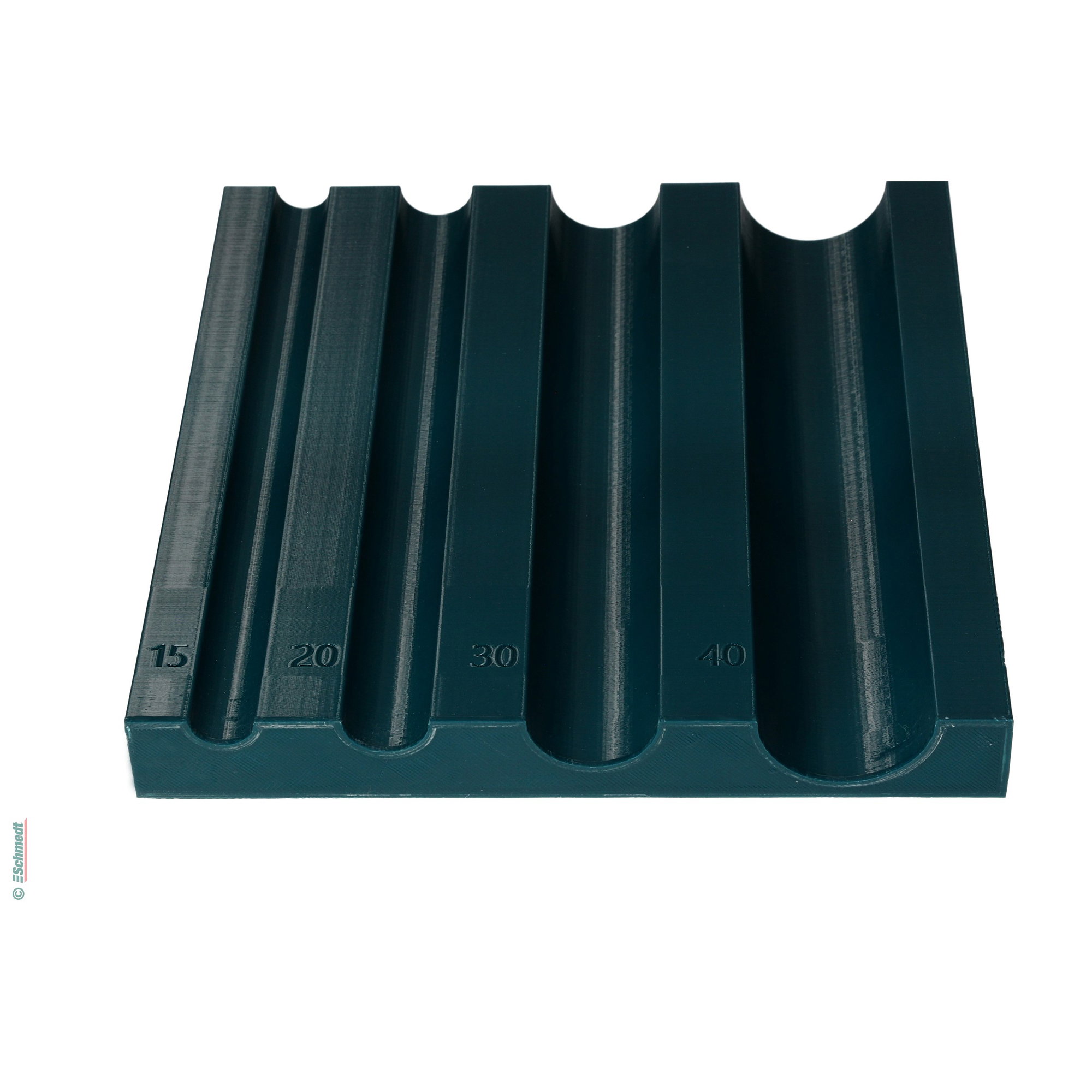 Bloque para redondear con 4 formas diferentes - de plástico - Largo: 21 cm - Herramiento para redondear el bloque del libro antes de la encu... - imagen-2