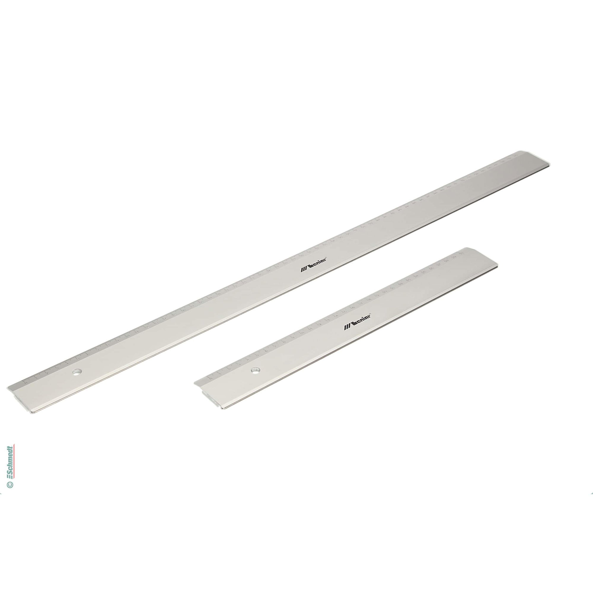 Regla para cortar de aluminio anodizado - antideslizante, canto de corte recubierto de acero... - imagen-1