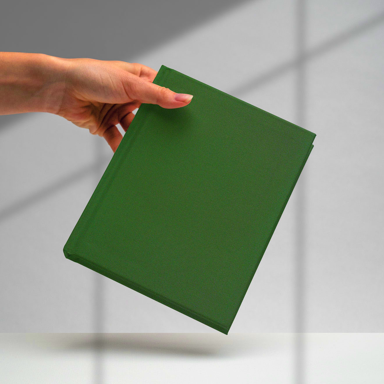 Englisch Buckram • hochwertiges Buchleinen - Farbe 531 - grasgrün - Anwendungen: für Bucheinbände, Bibliotheksbände, Speisekarten, Notizbüch... - Bild-3