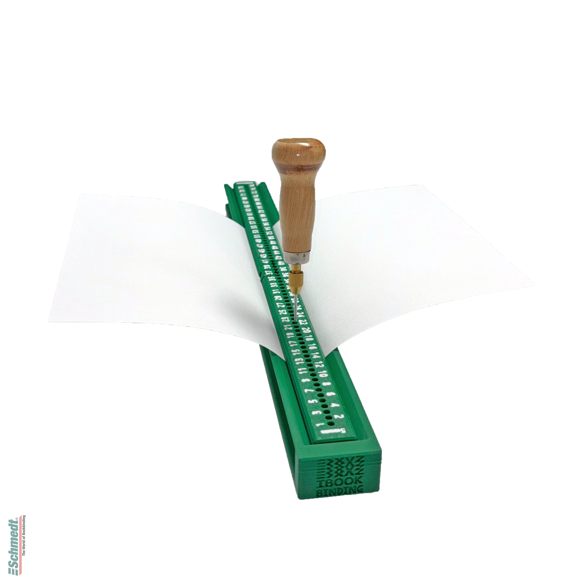 Vorstech-Schiene "Standard" - Länge (in mm) 400 - zum einfachen und gleichmäßigen Vorstechen von Papierlagen vor der Handheftung.... - Bild-3