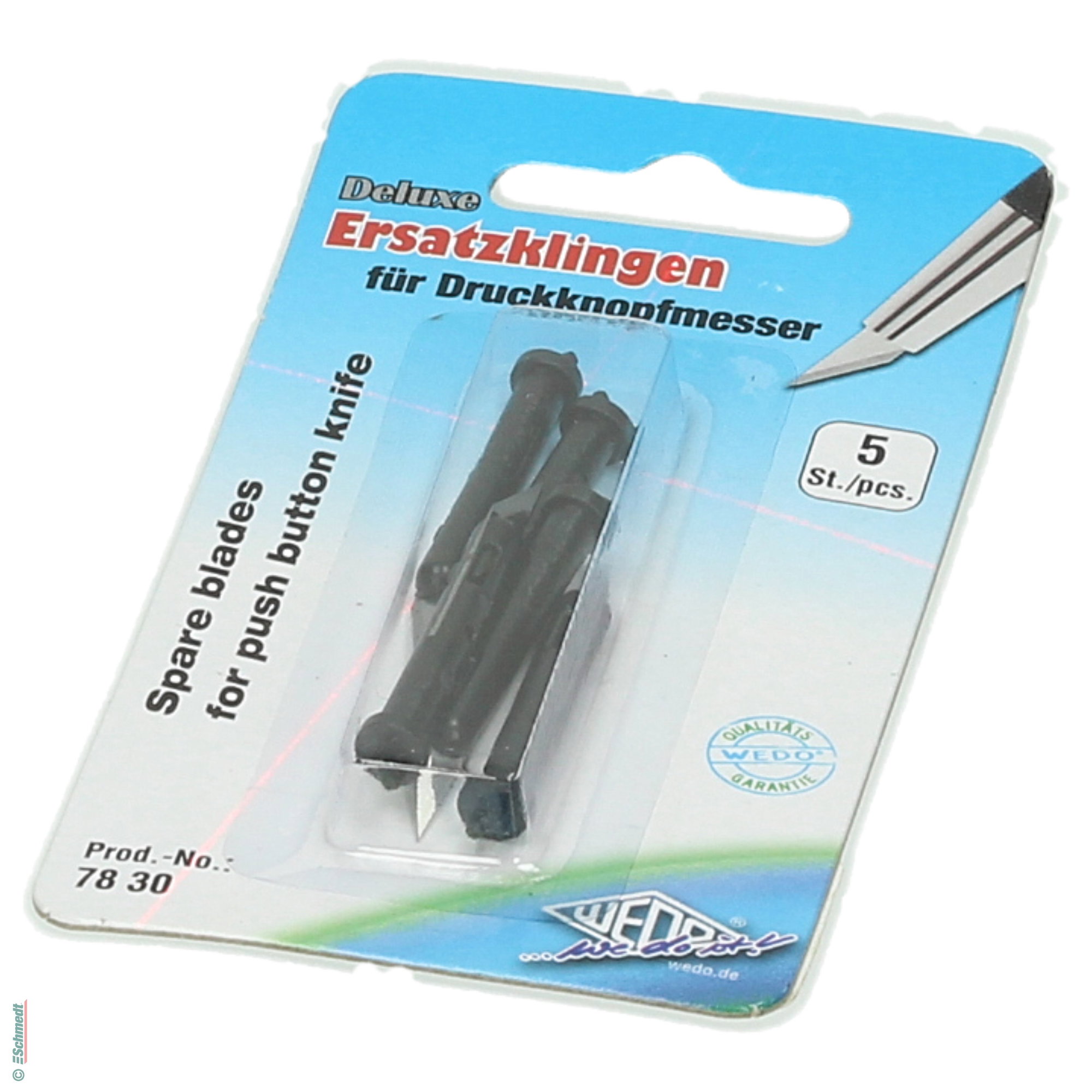 Ersatzklingen für Skalpell Deluxe - Blisterkarte mit 5 Klingen - » extrascharfe Klinge 30°... - Bild-2