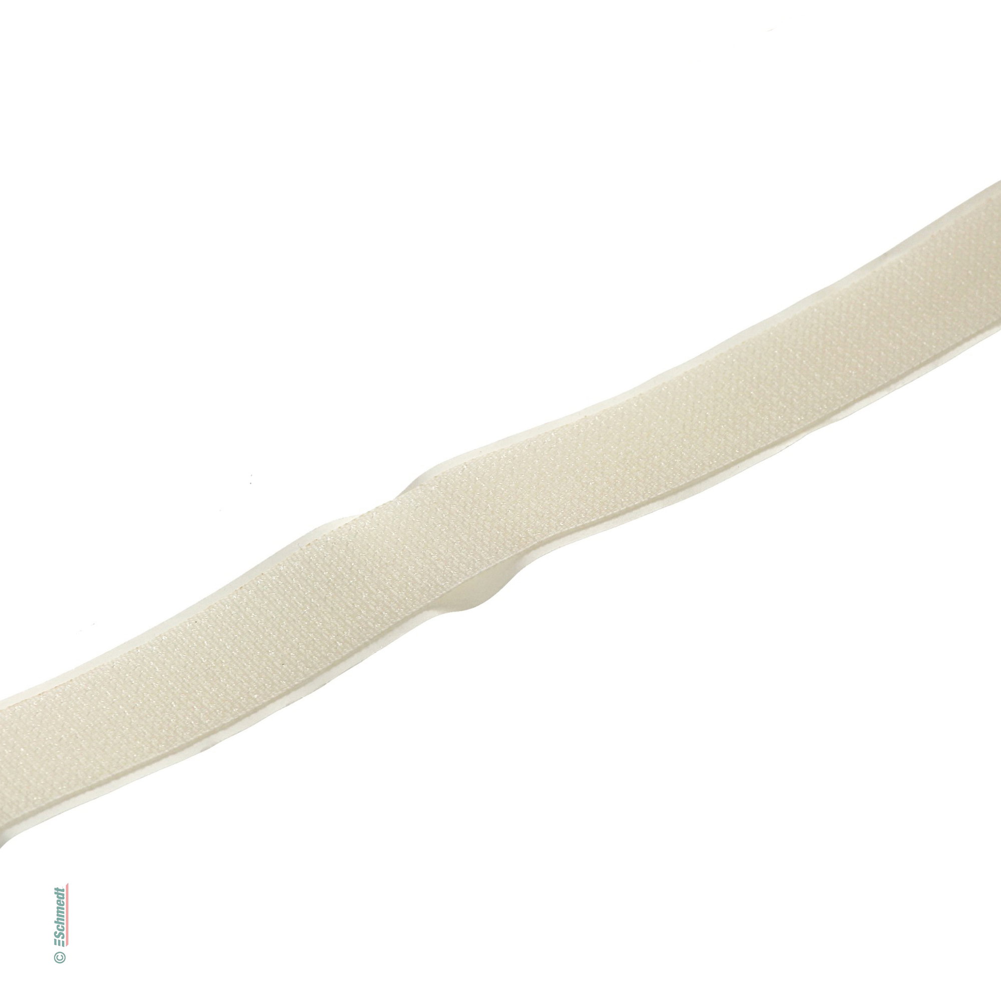 Velcro tape, self-adhesive - Version Hook tape - Width (in mm) 20 - Colour white - closing print products, folders, notebooks, mailings etc....