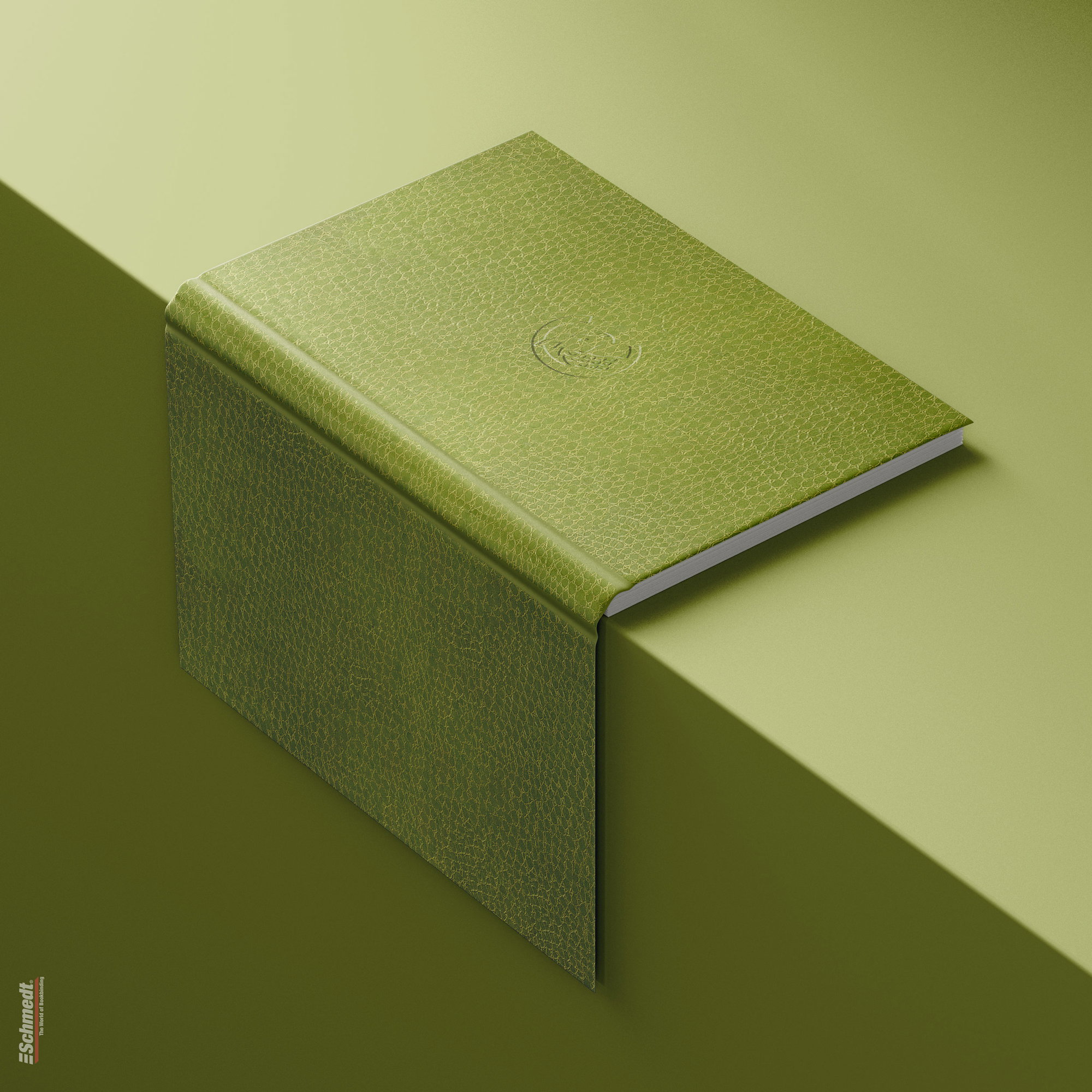 Chimera • Papel de cuero - Color 035 - verde manzana - Aplicaciones:
Ideal como material de recubrimiento para libros, folletos, catálogos,... - imagen-2