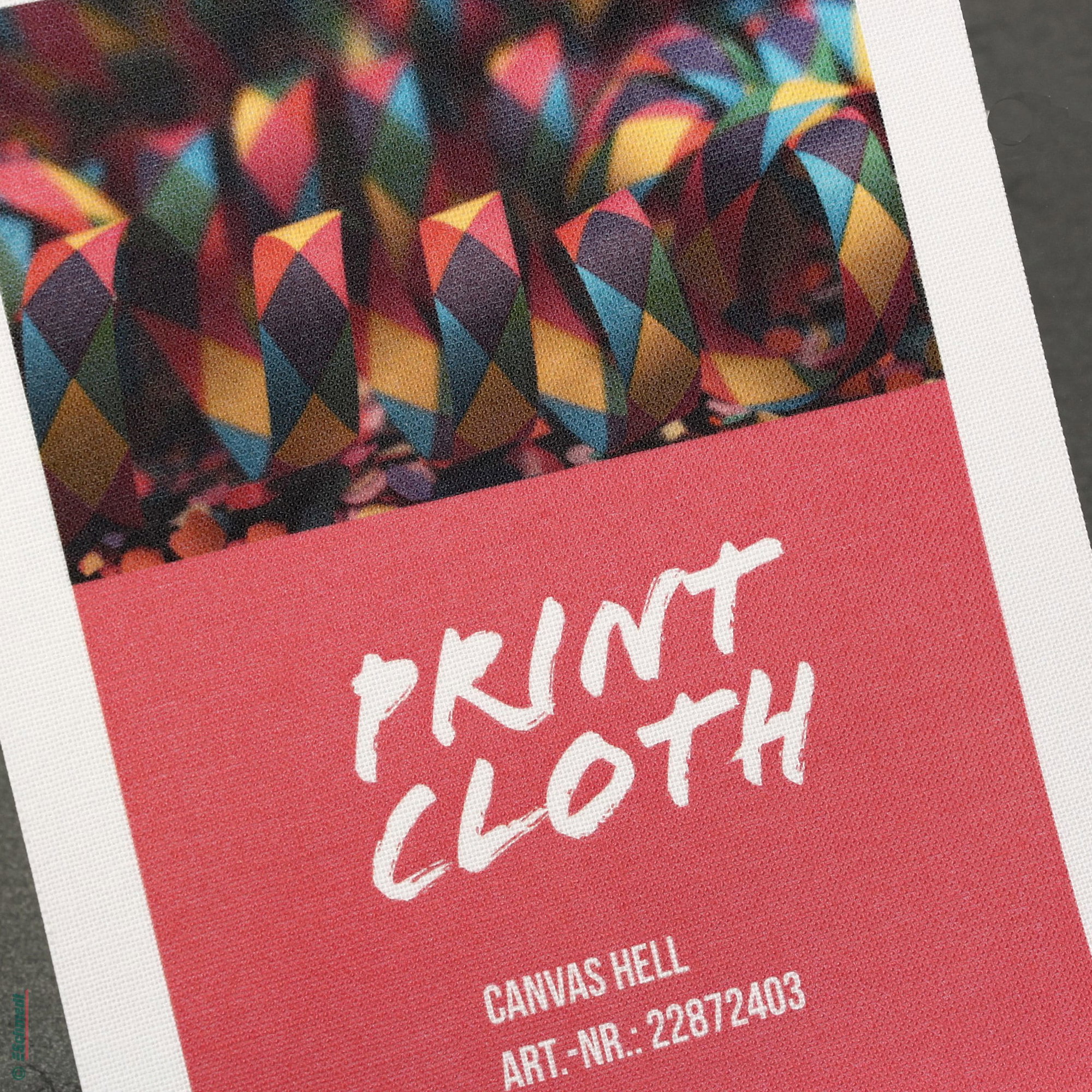 Digital Print Cloth | papierkaschiert - Typ Canvas-Optik - Farbe hellweiß - zum individuellen Bedrucken von Produkten mit Einbandmaterial: H... - Bild-1