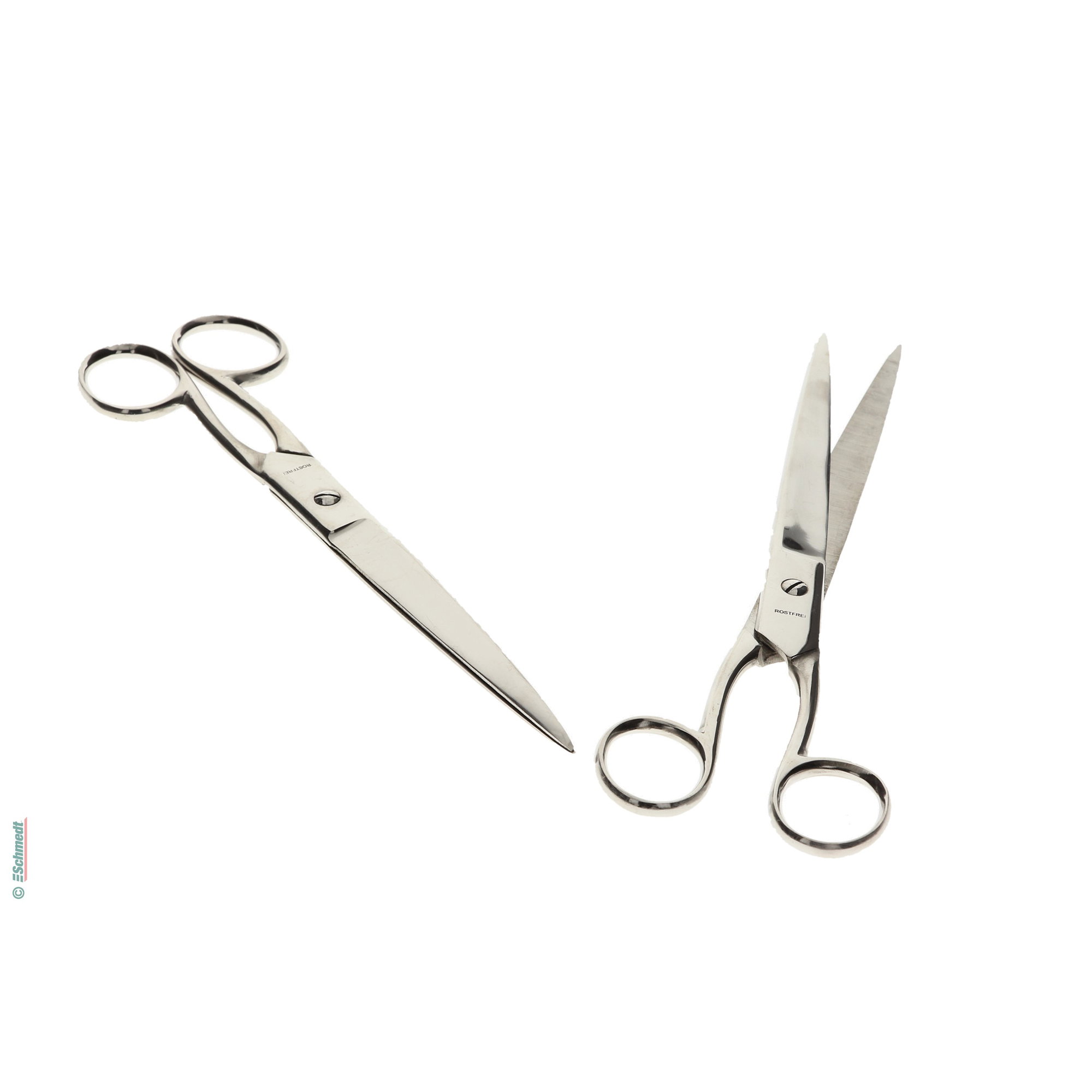 Paper scissors - with long, pointed blades - » 26 cm total length... - image-1
