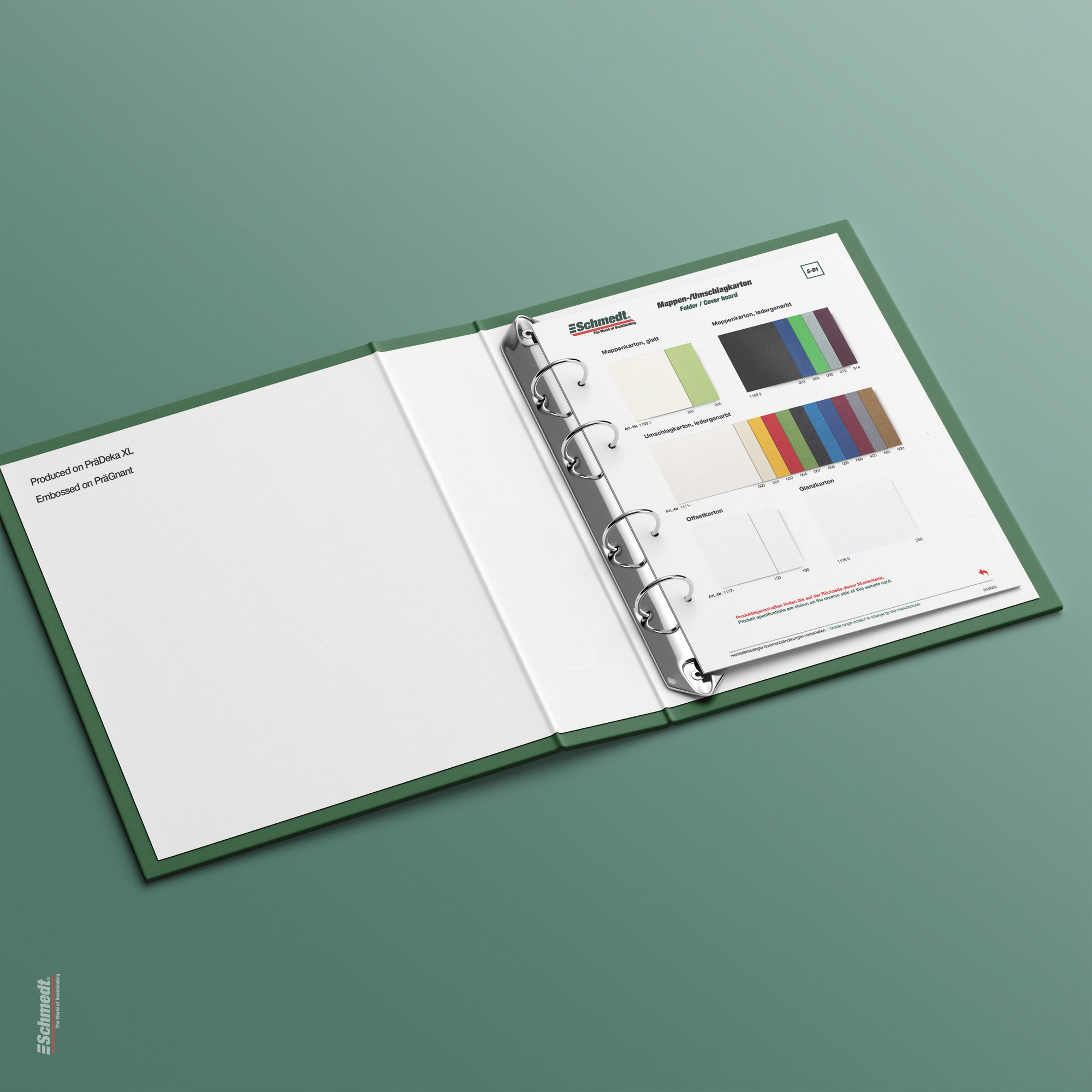 Musterkarte Mappen- und Umschlagkarton - Typ S-D1 Karton 1/3 - inkl. Offset- und Glanzkarton 1/3... - Bild-2