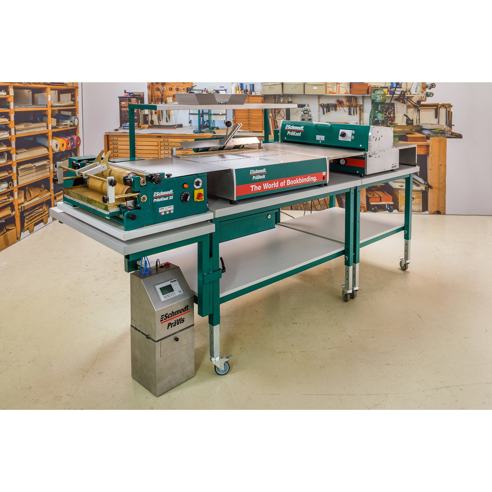 PräKant | Turning-in machine - Part of entry-level case-making system PräDeka - Applications: book cases, menus, integral cases, 
multi-par... - image-4