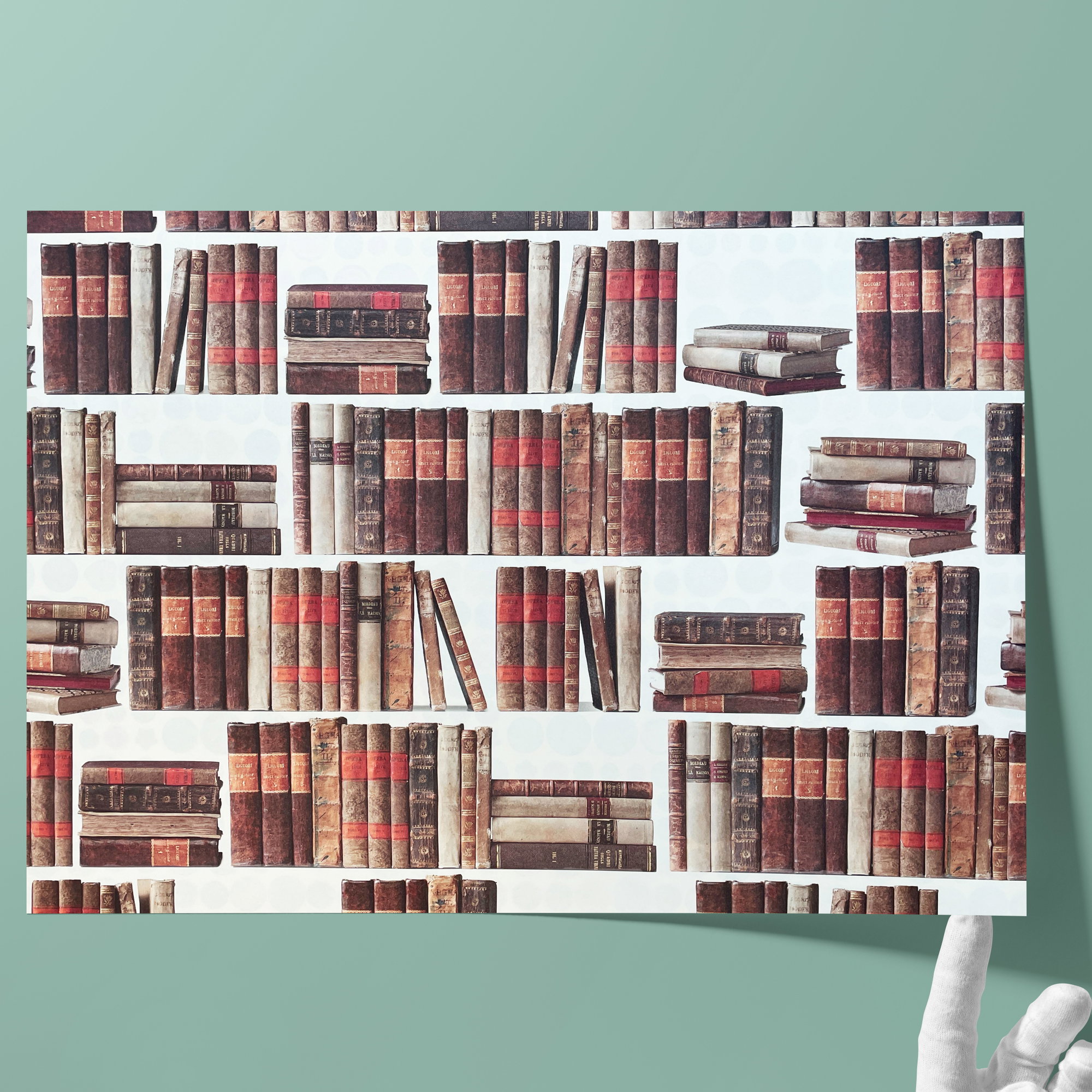 Papel decorado • Gramaje: 85 g/m² - Color 019 - Libros - papel impreso, se puede usar como papel cobertor para encuadernaciones de libros, á... - imagen-2