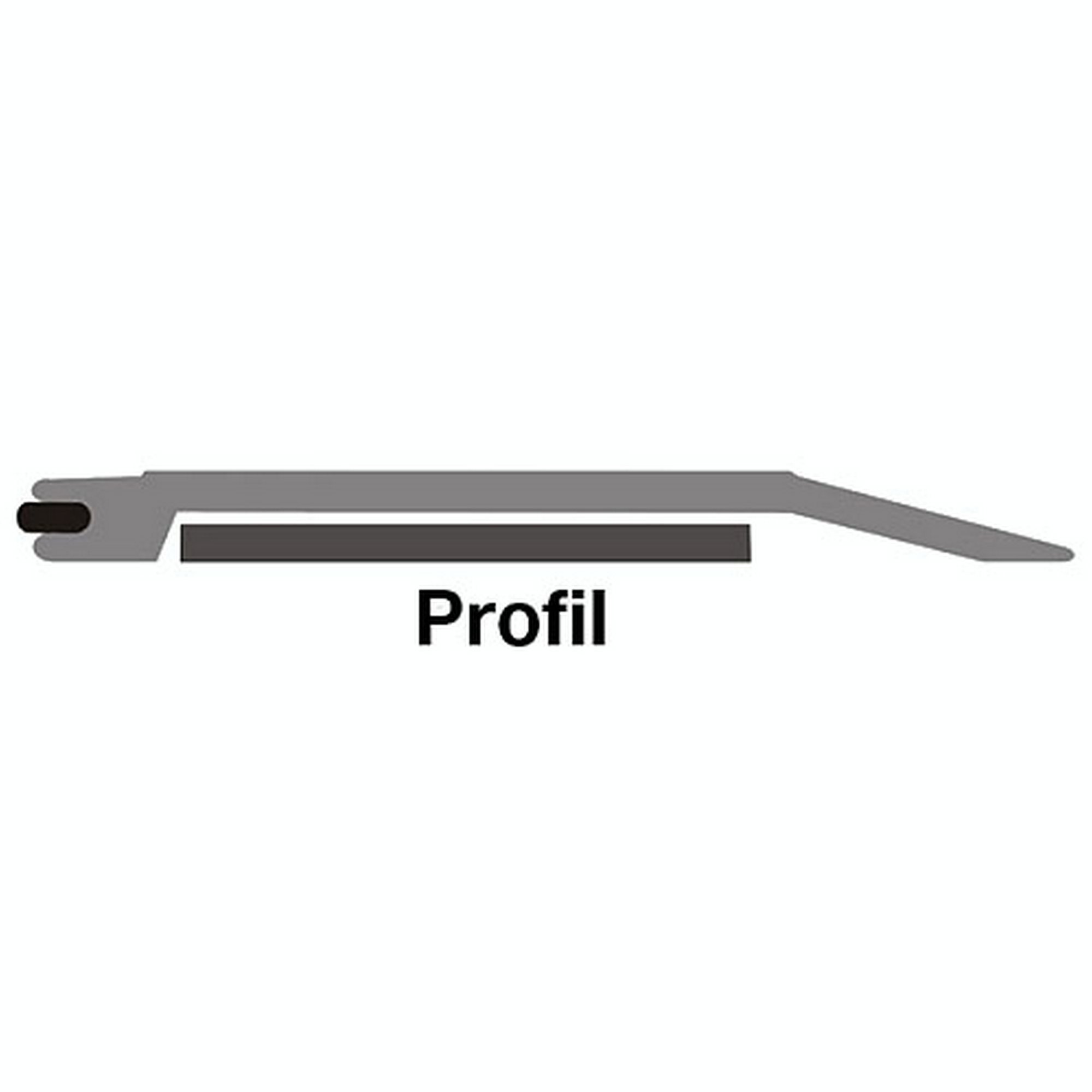 Cutting ruler of anodized aluminium - antislip, with steel cutting edge - suitable for cutting along the ruler edge with a knife or scalpel,... - image-3