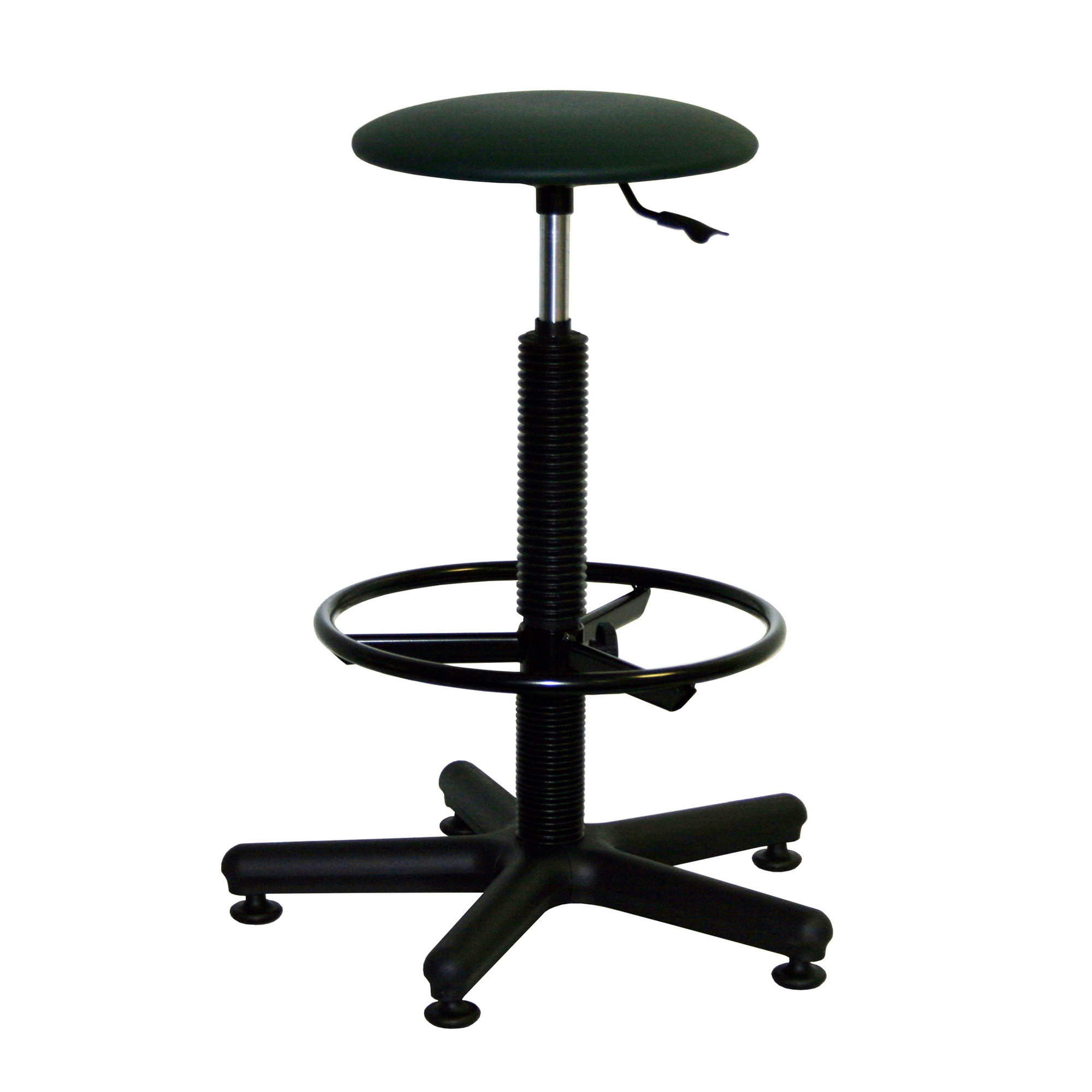 Tabouret Type Goliat TS12 - avec hauteur d'assise réglable en continu - » base en acier, noir
» assise réglable en continu en hauteur
  (5... - image-1