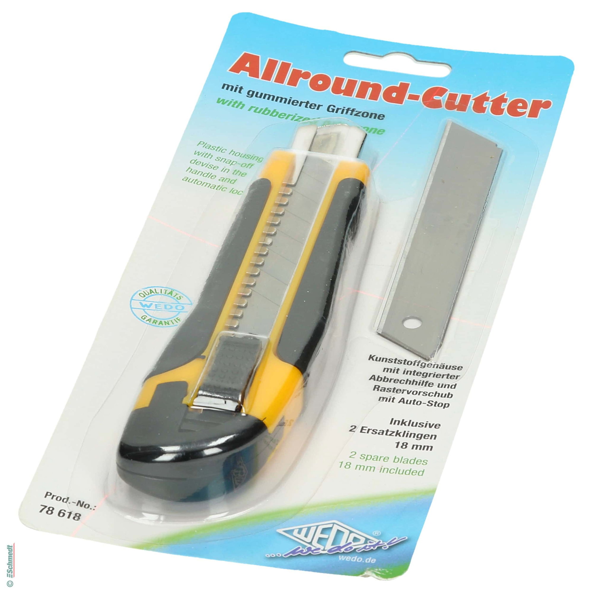 Profi Soft-Cut Cutter - Klingenbreite (in mm) 18 - für Schnitte in Karton, Papier, Klebeband, Gummi etc.... - Bild-2