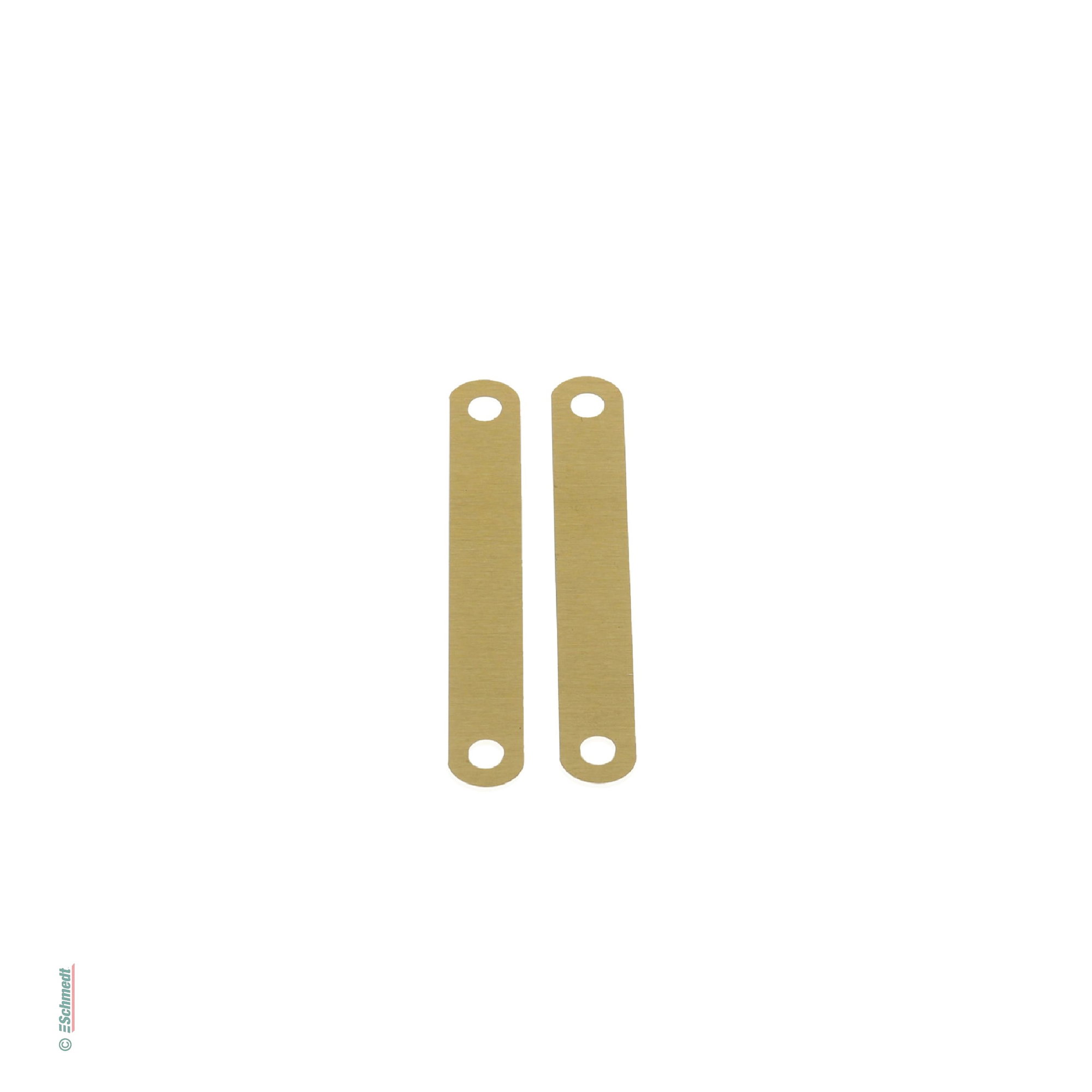 Compressor bars for filing prongs - Material steel - Colour brass-coloured - Length (in mm) 95 - to cover filing prongs; prevent the prongs ...
