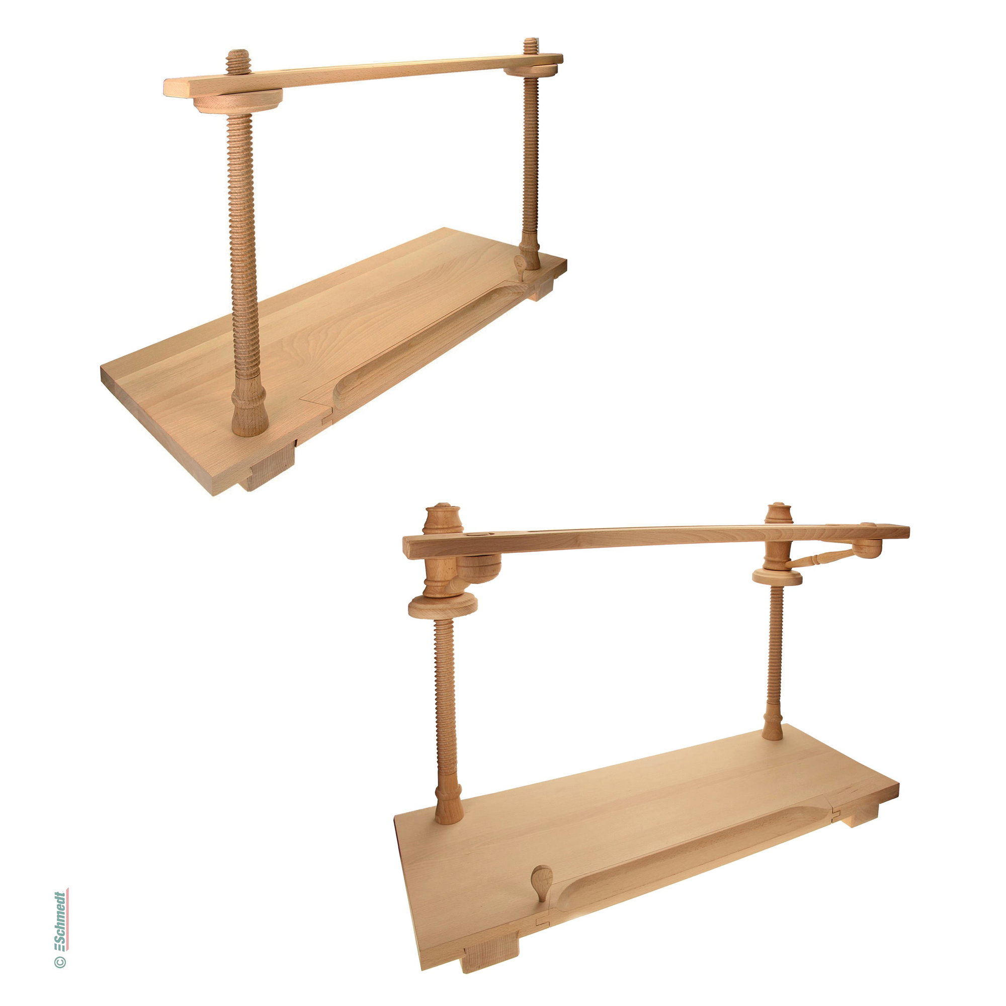Telar - Ancho interior: 60 cm - para fijar el cordón de cáñamo o la cinta mientras se cose manualmente...
