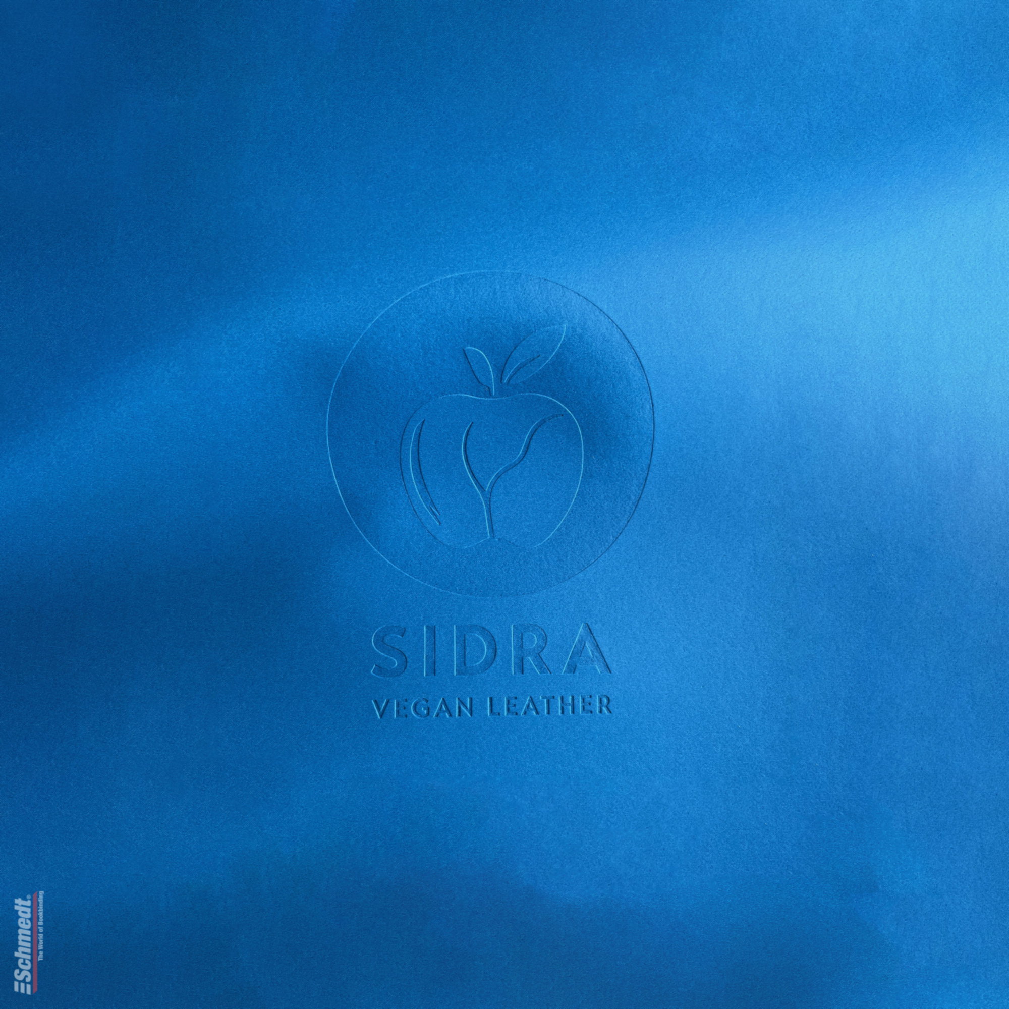 Sidra • cuero de manzana - Color 010 - azul medio - Aplicación: para tapas de libros de alta calidad, álbumes, menús, cajas etc.... - imagen-2