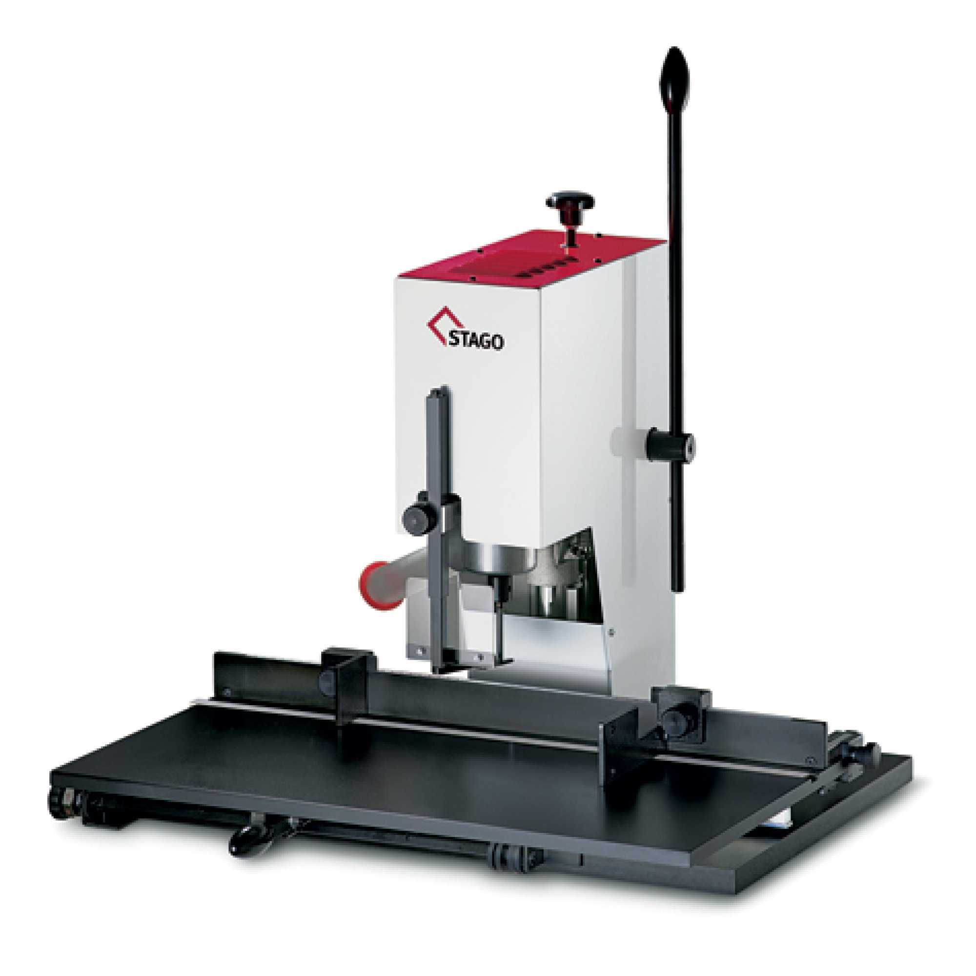 Paper drilling machine PB 1015 S - with one spindle - desktop model - for punching larger stacks of paper in offices, law firms, schools, pu...