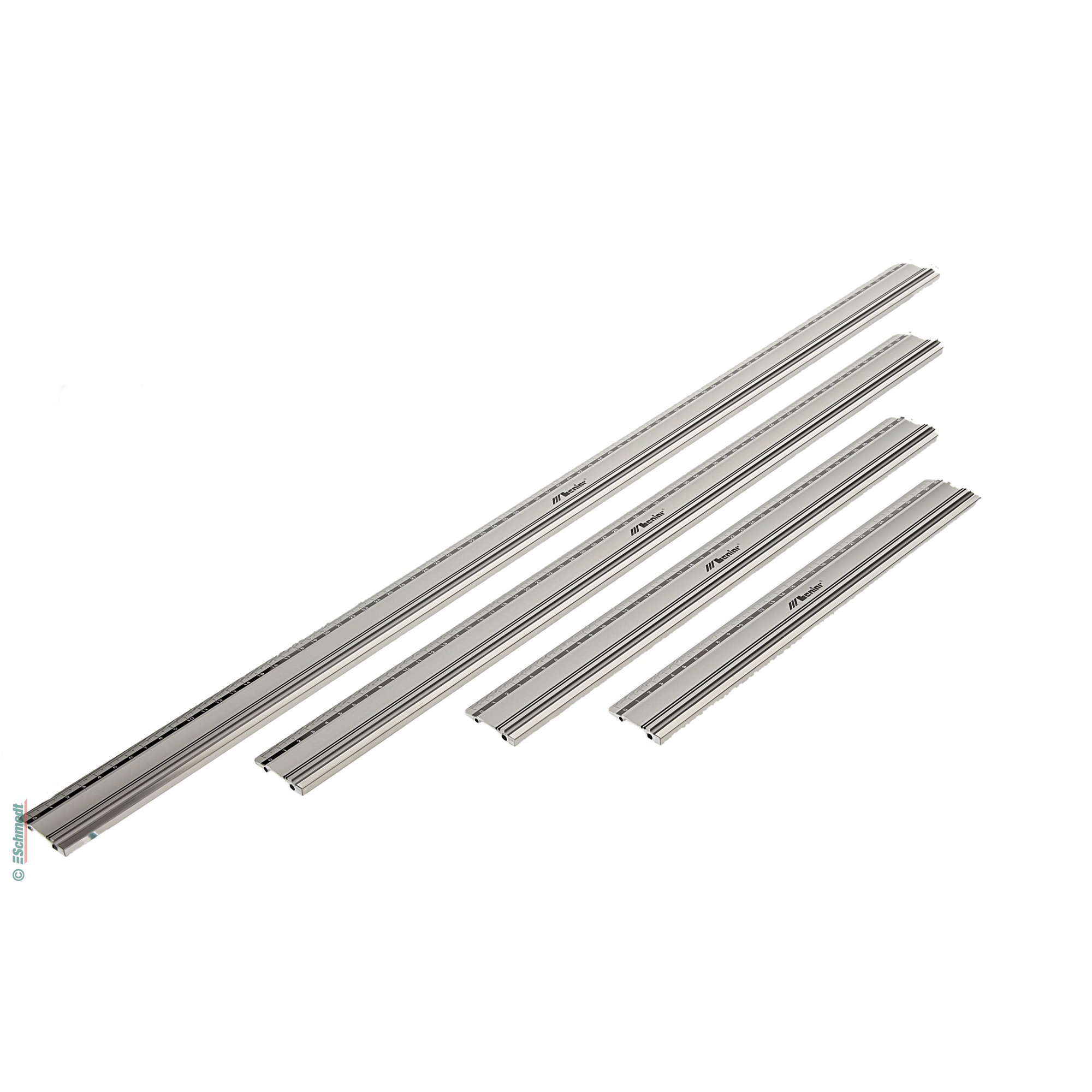 Règle de découpe en aluminium anodisé - antiglissante, avec bord de découpe en acier - adapté pour couper le long du bord de la règle avec u... - image-1
