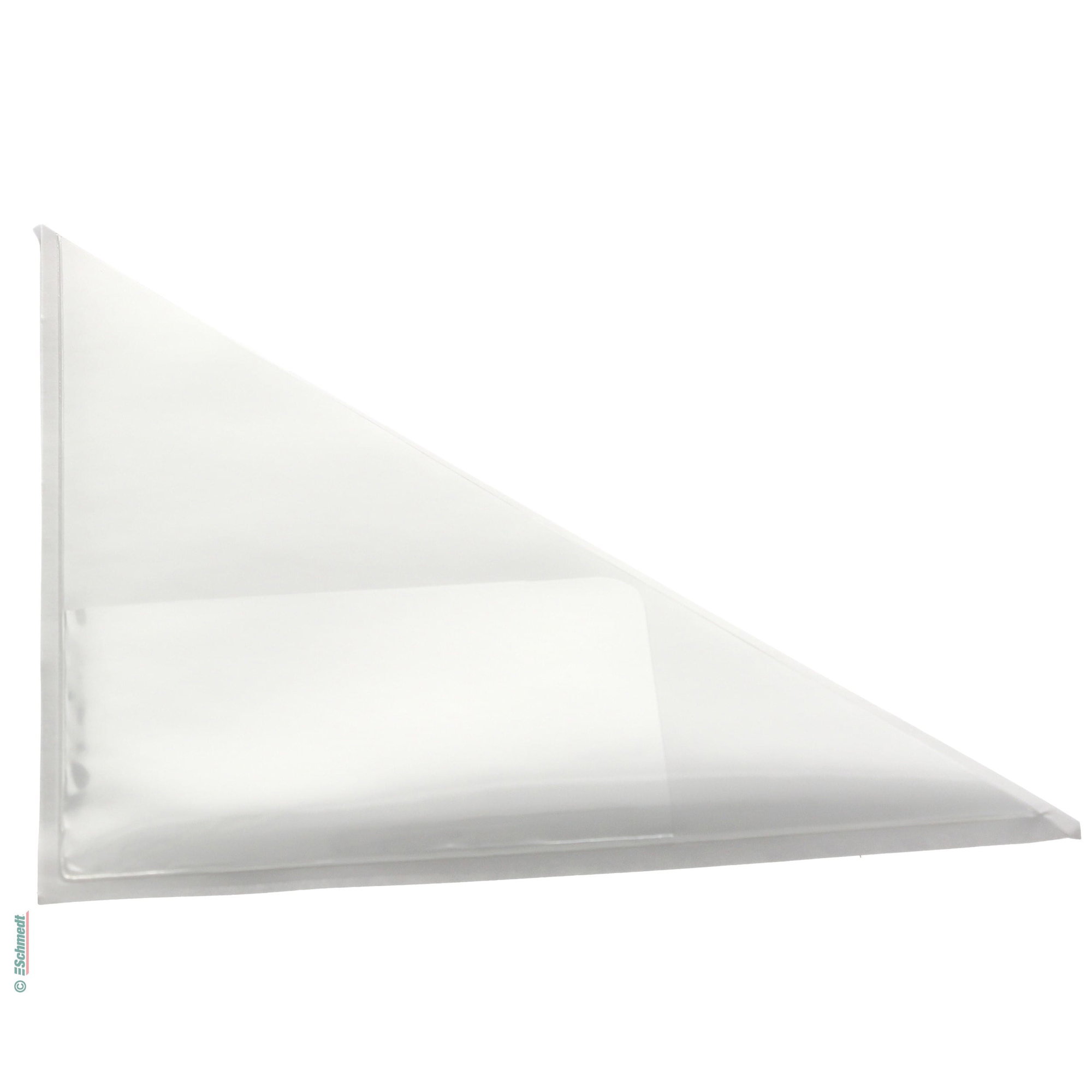 Bolsillos triangulares con bolsillo extra para tarjeta - de visita - de film transparente, lado trasero autoadhesivo - para fijar hojas suel... - imagen-1