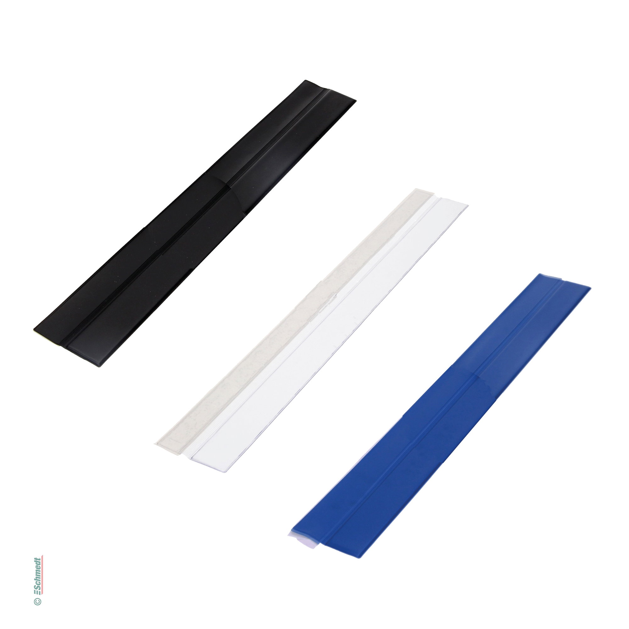 Schutzklappe für Schreibtischunterlage - Format 594 x 80 mm - selbstklebend - VERARBEITUNGSHINWEISE
Anbringen: 
Kleben Sie die Schutzklapp...