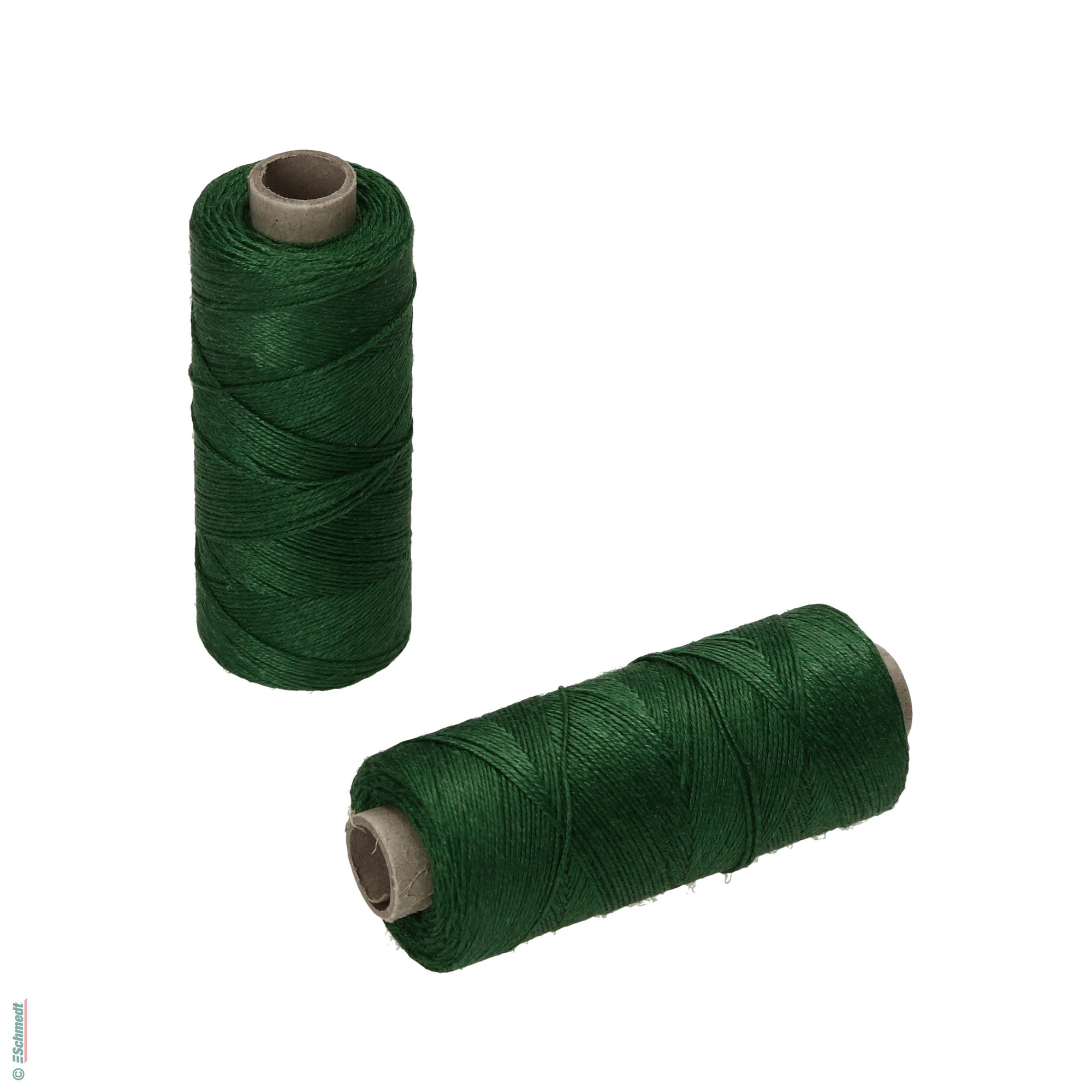 Hilo para coser a mano | de colores - Tamaño 18/3 - aprox. 0,55 mm - Color 59 - verde abeto - para el cosido con hilo manual...
